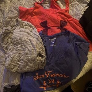 Woman’s comfy. Multipack. One T, one tank, one long sleeve.